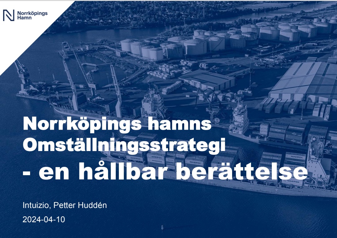 Intuizio hjälper Norrköpings Hamn att accelerera sitt omställningsarbete